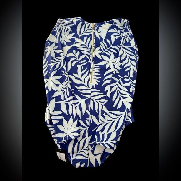 NWT Kate Spade Long Sleeve One-Piece Swimsuit (Med) - Picture 2 of 8